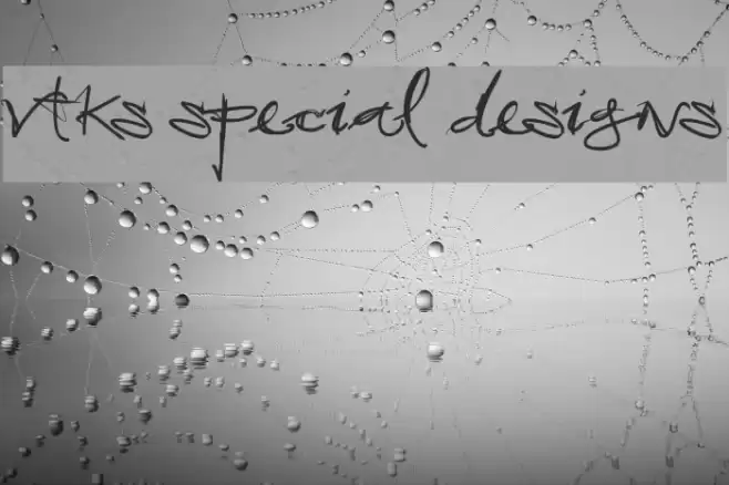 vtks special designs Font examples