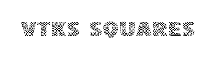 vtks squares Schriftart