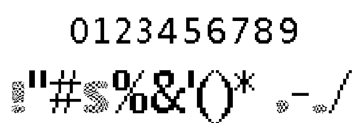 vtks squares Font OTHER CHARS