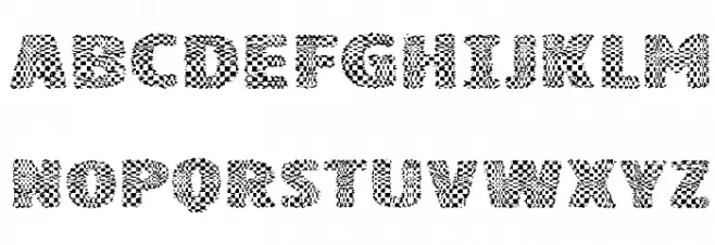 vtks squares Schriftart Groß