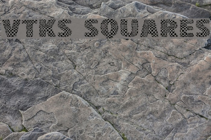 vtks squares Font examples