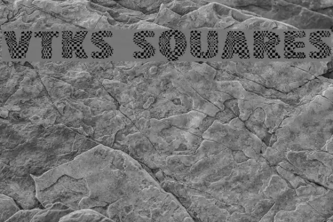vtks squares Schriftart examples
