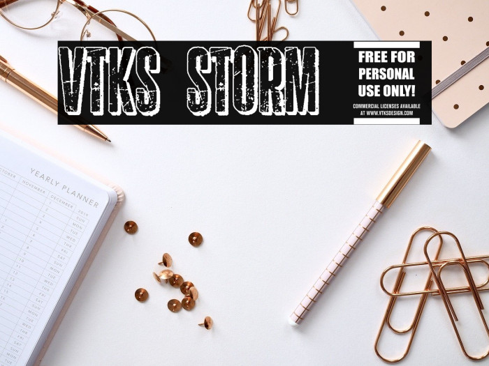 vtks storm 2 Font examples