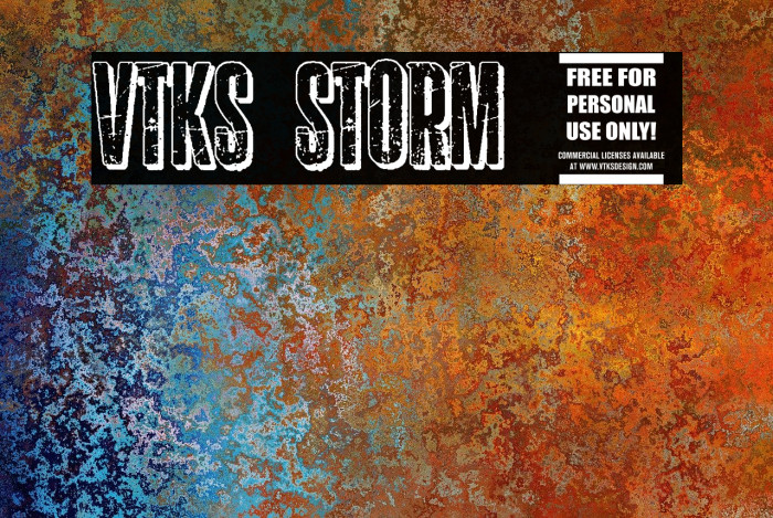vtks storm 2 Font examples