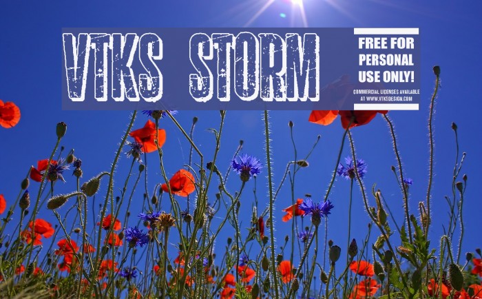 vtks storm 2 Font examples