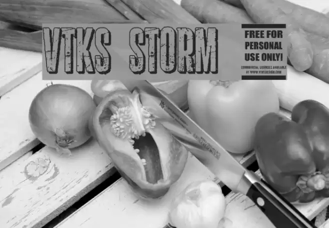 vtks storm 2 Font examples