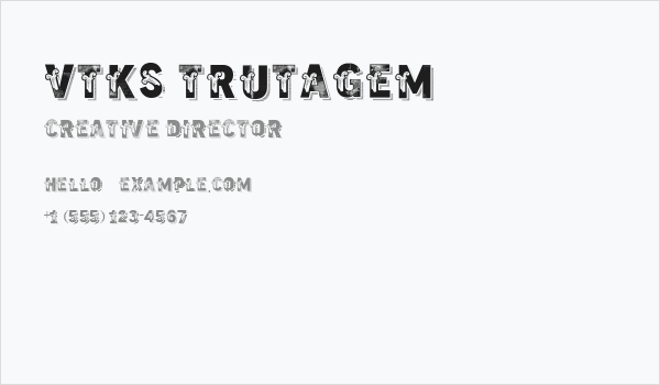vtks trutagem Business Card