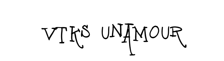vtks unamour  नि: शुल्क फ़ॉन्ट्स डाउनलोड