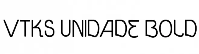 vtks unidade bold  Скачать бесплатные шрифты