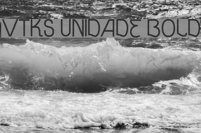 vtks unidade bold Font examples
