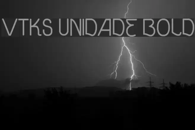 vtks unidade bold Font examples