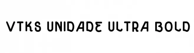 vtks unidade ultra bold  Скачать бесплатные шрифты