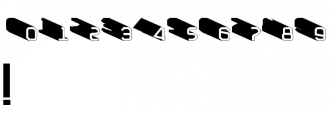 vtks urban time super 3d Font OTHER CHARS