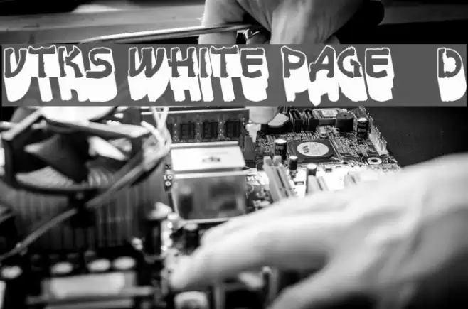 vtks white page 3d Font examples