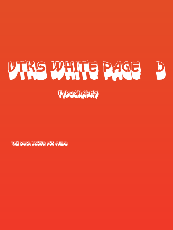 vtks white page 3d Poster