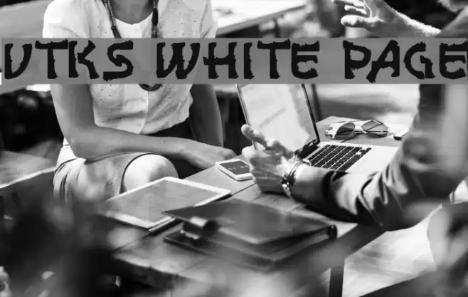 vtks white page Font examples