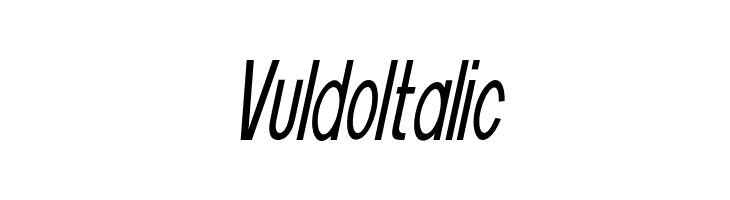 Vuldo Italic  नि: शुल्क फ़ॉन्ट्स डाउनलोड