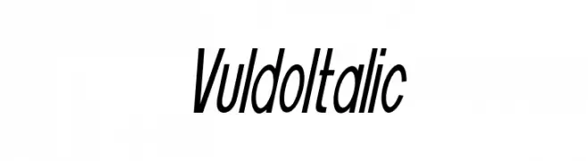 Vuldo Italic  baixar fontes gratis