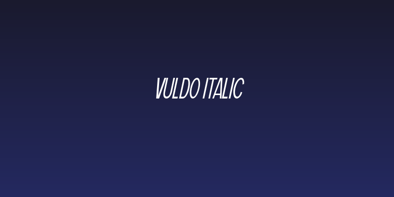 Vuldo Italic Social Header