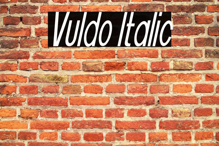 Vuldo Italic Example 1