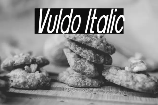 Vuldo Italic Font examples
