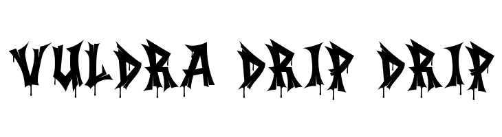Vuldra Drip Drip  フリーフォントのダウンロード
