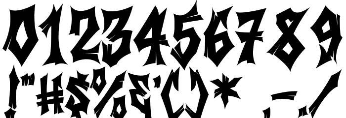 Vuldra フォント その他の文字