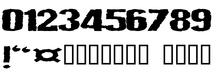 Vulgar Display Of Power Font OTHER CHARS
