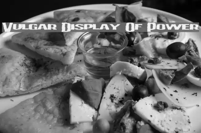 Vulgar Display Of Power Caratteri examples