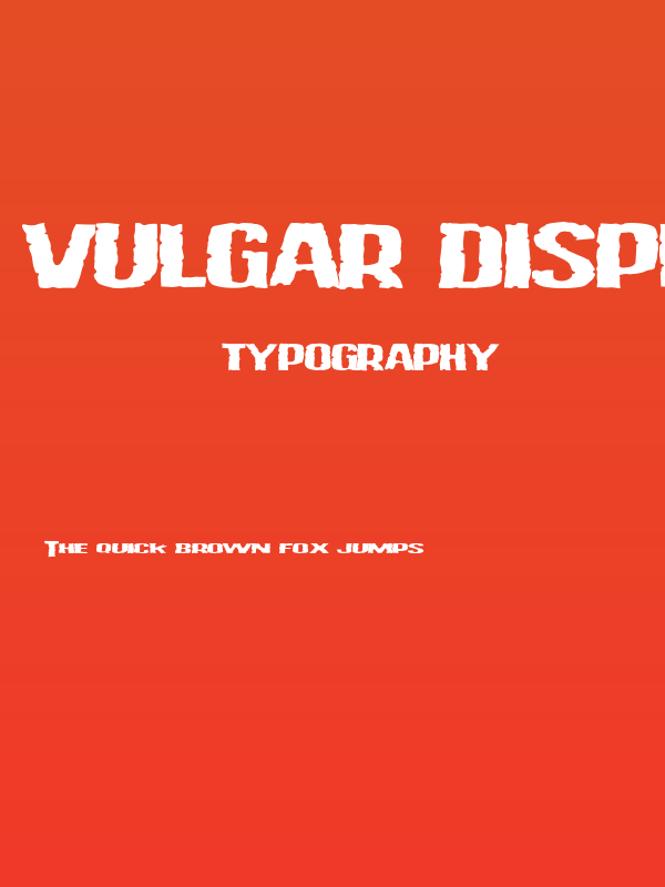 Vulgar Display Of Power Poster