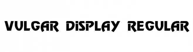 Vulgar Display Regular  Frei Schriftart Herunterladen