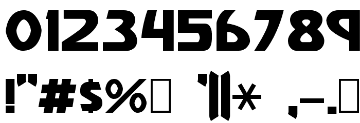 Vulgar Display Regular Font OTHER CHARS