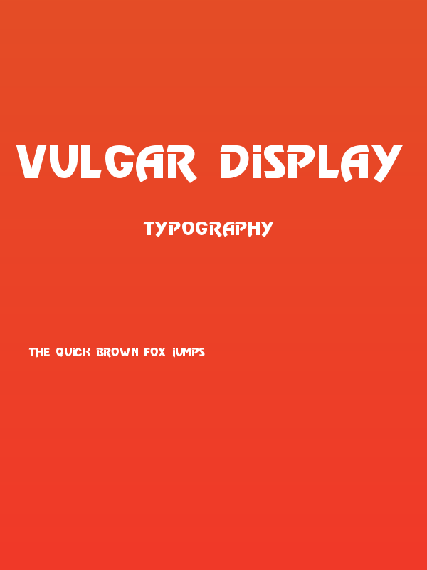 Vulgar Display Regular Poster