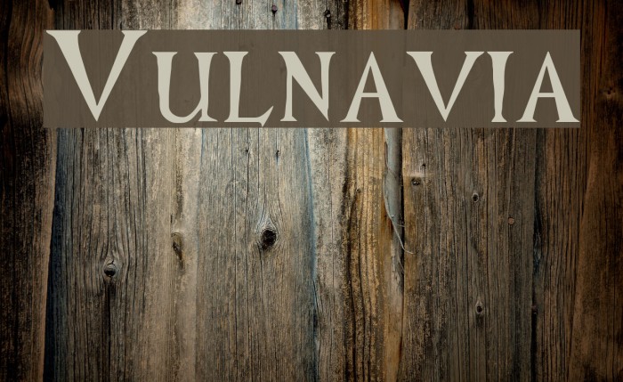 Vulnavia Font examples