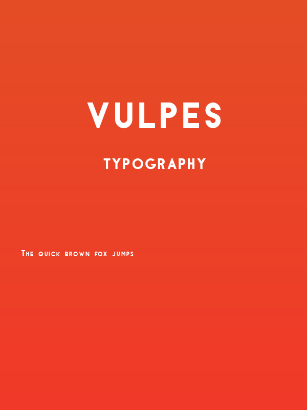 Vulpes Poster
