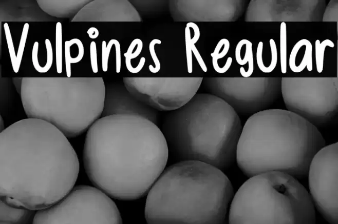 Vulpines Regular Font examples