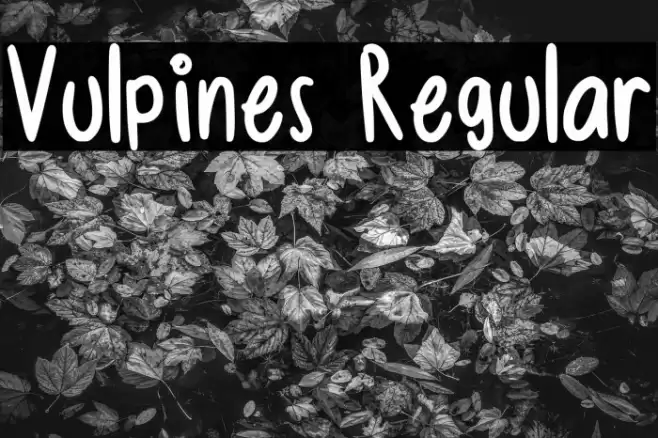 Vulpines Regular Font examples