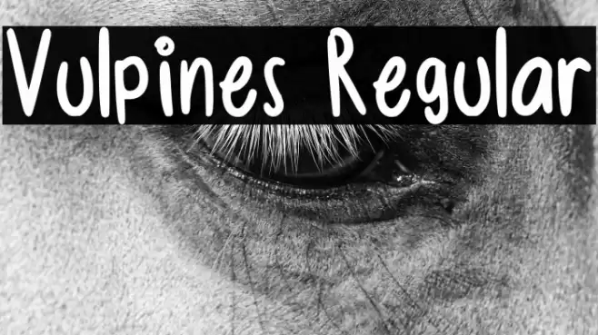 Vulpines Regular Font examples