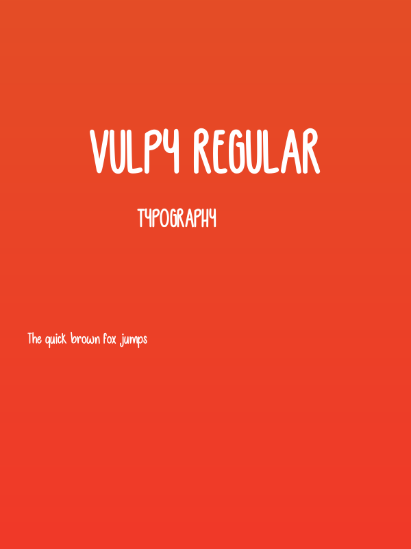 Vulpy Regular Poster