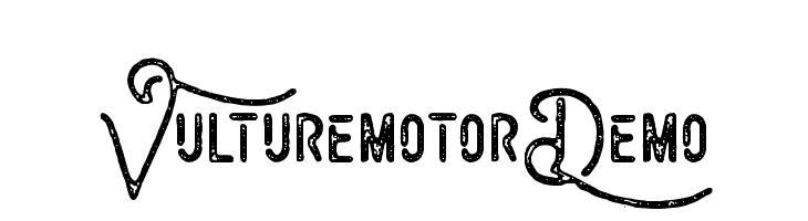 VulturemotorDemo  フリーフォントのダウンロード