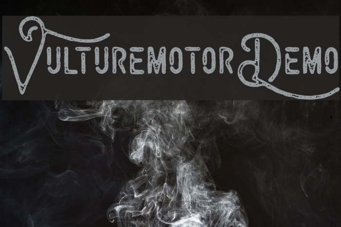 VulturemotorDemo Font examples