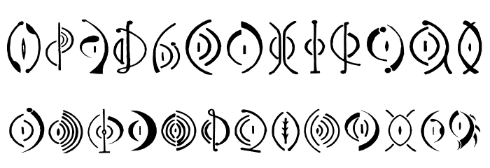 Vulva Regular Font OTHER CHARS