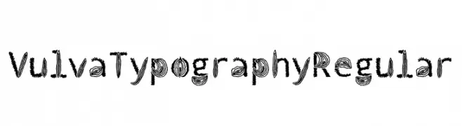 Vulva Typography Regular  フリーフォントのダウンロード