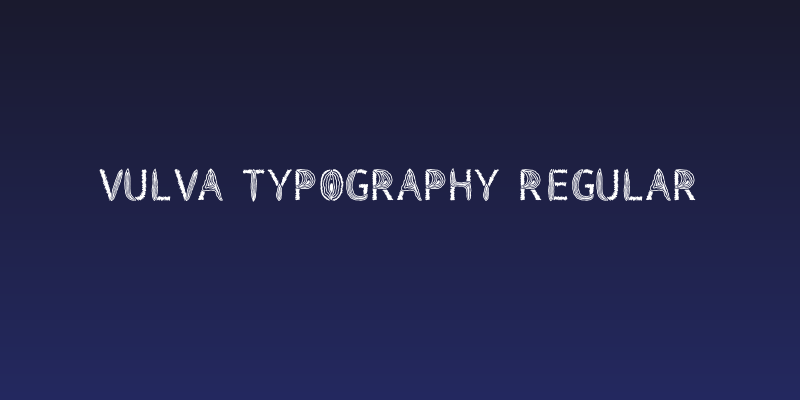 Vulva Typography Regular Social Header