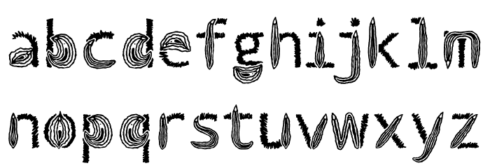Vulva Typography Regular Font LOWERCASE