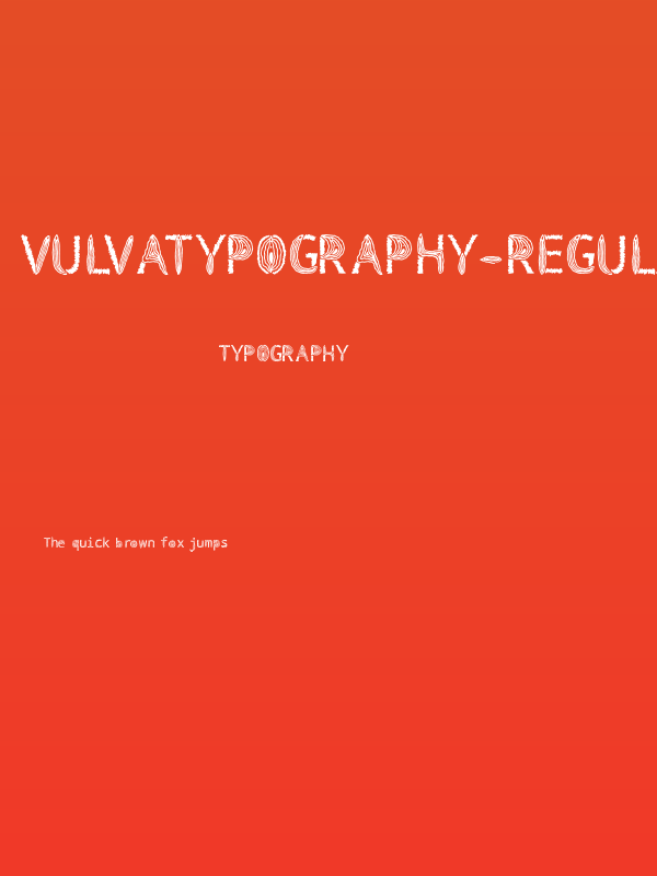 VulvaTypography-Regular Poster