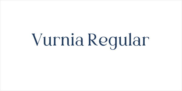 Vurnia Regular Logo