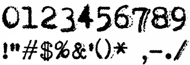 vVWweRraType! Font OTHER CHARS