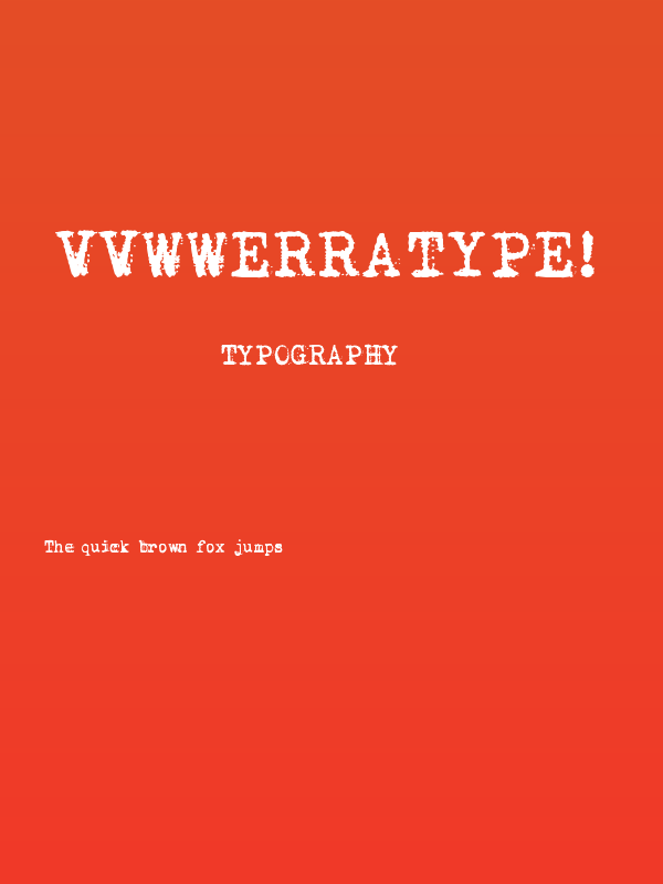 vVWweRraType! Poster