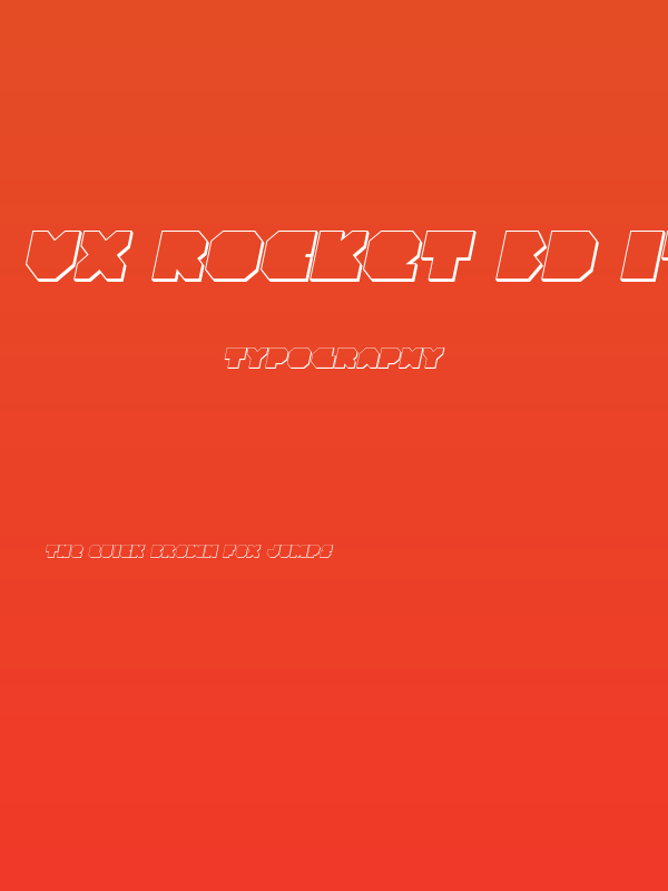 VX Rocket 3D Italic Poster